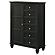 Sandy Beach Door Chest w/Concealed Storage Black by Coaster