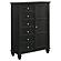 Sandy Beach Door Chest w/Concealed Storage Black by Coaster