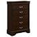Louis Philippe 5-piece Queen Panel Bedroom Set w/High Headboard Cappuccino by Coaster