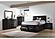 Briana 5-piece Eastern King Storage Bedroom Set w/Bookcase Headboard Black by Coaster