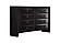 Briana 4-piece Queen Storage Bedroom Set w/Bookcase Headboard Black by Coaster