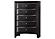 Briana 5-piece Queen Storage Bedroom Set w/Bookcase Headboard Black by Coaster