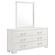 Jessica 6-drawer Dresser w/Mirror White by Coaster