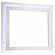 Felicity 4-piece Eastern King Bedroom Set w/LED Headboard and Mirror Glossy White by Coaster