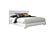 Felicity 4-piece Queen Bedroom Set w/LED Headboard and Mirror Glossy White by Coaster