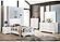 Felicity 4-piece Twin Bedroom Set w/LED Headboard Glossy White by Coaster