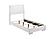 Felicity 4-piece Twin Bedroom Set w/LED Headboard Glossy White by Coaster