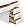 Felicity 9-Drawer Vanity Table w/Lighted Mirror Glossy White by Coaster