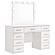 Felicity 9-Drawer Vanity Table w/Lighted Mirror Glossy White by Coaster