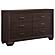 Kauffman 5-piece Eastern King Storage Bedroom Set w/High Straight Headboard Dark Cocoa by Coaster