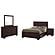 Kauffman 4-piece Queen Storage Bedroom Set w/High Straight Headboard Dark Cocoa by Coaster