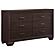 Kauffman 5-piece Eastern King Bedroom Set w/High Straight Headboard Dark Cocoa by Coaster