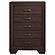 Kauffman 5-piece Queen Bedroom Set w/High Straight Headboard Dark Cocoa by Coaster