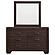 Kauffman 6-drawer Dresser w/Mirror Dark Cocoa by Coaster