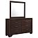 Kauffman 6-drawer Dresser w/Mirror Dark Cocoa by Coaster