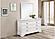 Louis Philippe 6-drawer Dresser w/Mirror White by Coaster