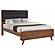 Robyn Bedroom Set w/Upholstered Headboard - Dark Walnut by Coaster
