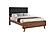 Robyn 4-piece Eastern King Bedroom Set w/Upholstered Tufted Headboard Dark Walnut by Coaster