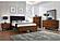 Robyn 4-piece Queen Bedroom Set w/Upholstered Tufted Headboard Dark Walnut by Coaster