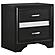 Miranda Upholstered Panel Bedroom Set Black by Coaster