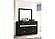 Miranda 7-drawer Dresser w/Mirror Black and Rhinestone by Coaster