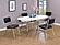 Retro 5-piece Oval Dining Set Glossy White and Black by Coaster