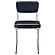 Retro Open Back Side Chairs Black and Chrome (Set of 2) by Coaster