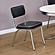 Retro Open Back Side Chairs Black and Chrome (Set of 2) by Coaster