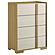 Hyland Wood LED Panel Bedroom Set Natural and White by Coaster