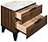 Mays 2-drawer Nightstand Walnut Brown w/Faux Marble Top by Coaster