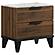 Mays 2-drawer Nightstand Walnut Brown w/Faux Marble Top by Coaster