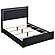 Marceline 4-piece Full Bedroom Set w/LED Headboard Black by Coaster