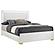 Marceline Full Bed w/LED Headboard White by Coaster