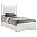 Marceline Twin Bed w/LED Headboard White by Coaster
