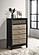 Valencia 5-drawer Chest Light Brown and Black by Coaster