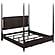 Emberlyn Queen Poster Bed Brown by Coaster