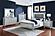 Gunnison 5-piece Eastern King Bedroom Set w/LED Lighting Silver Metallic by Coaster