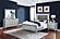 Gunnison 4-piece Queen Bedroom Set w/LED Lighting Silver Metallic by Coaster
