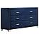 Melody Wingback Upholstered Bedroom Set - Pacific Blue by Coaster