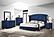Melody Wingback Upholstered Bedroom Set - Pacific Blue by Coaster