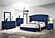 Melody 4-piece Queen Tufted Upholstered Bedroom Set Pacific Blue by Coaster