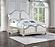 Evangeline Eastern King Storage Bed w/LED Headboard Silver Oak and Ivory by Coaster