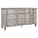 Veronica 5-piece Queen Storage Bed w/LED Headboard Silver Oak and Ivory by Coaster
