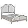 Evangeline Queen Storage Bed w/LED Headboard Silver Oak and Ivory by Coaster