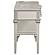 Evangeline 4-drawer Vanity Table w/Faux Diamond Trim Silver and Ivory by Coaster