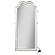 Evangeline Full Length LED Floor Mirror Silver Oak by Coaster
