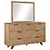 Taylor 7-drawer Rectangular Dresser w/Mirror Light Honey Brown by Coaster