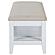 Bexhill Upholstered Rectangular Bench w/Shelf White by Coaster