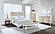 Bexhill Upholstered Rectangular Bench w/Shelf White by Coaster
