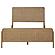 Arini Upholstered Eastern King Panel Bed Sand Wash and Natural Cane by Coaster